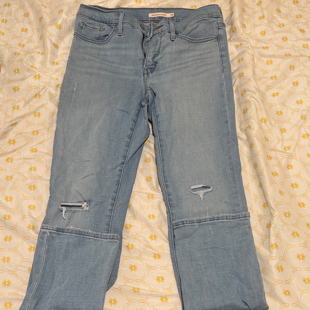 Levi's Light Blue Straight Leg Women's Jeans